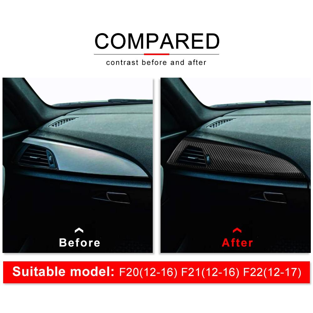 Dry Carbon Fiber Dashboard Air Vent Trim for BMW F20 F21 F22 1 Series 2 Series 2012-2017