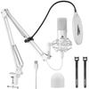 MAONO USB-Mikrofon, Kondensatormikrofon, PC-Mikrofon-Set mit Mikrofonarmständer, für Aufnahme, Live-Streaming, YouTube, Spielekommentar, Arbeiten von