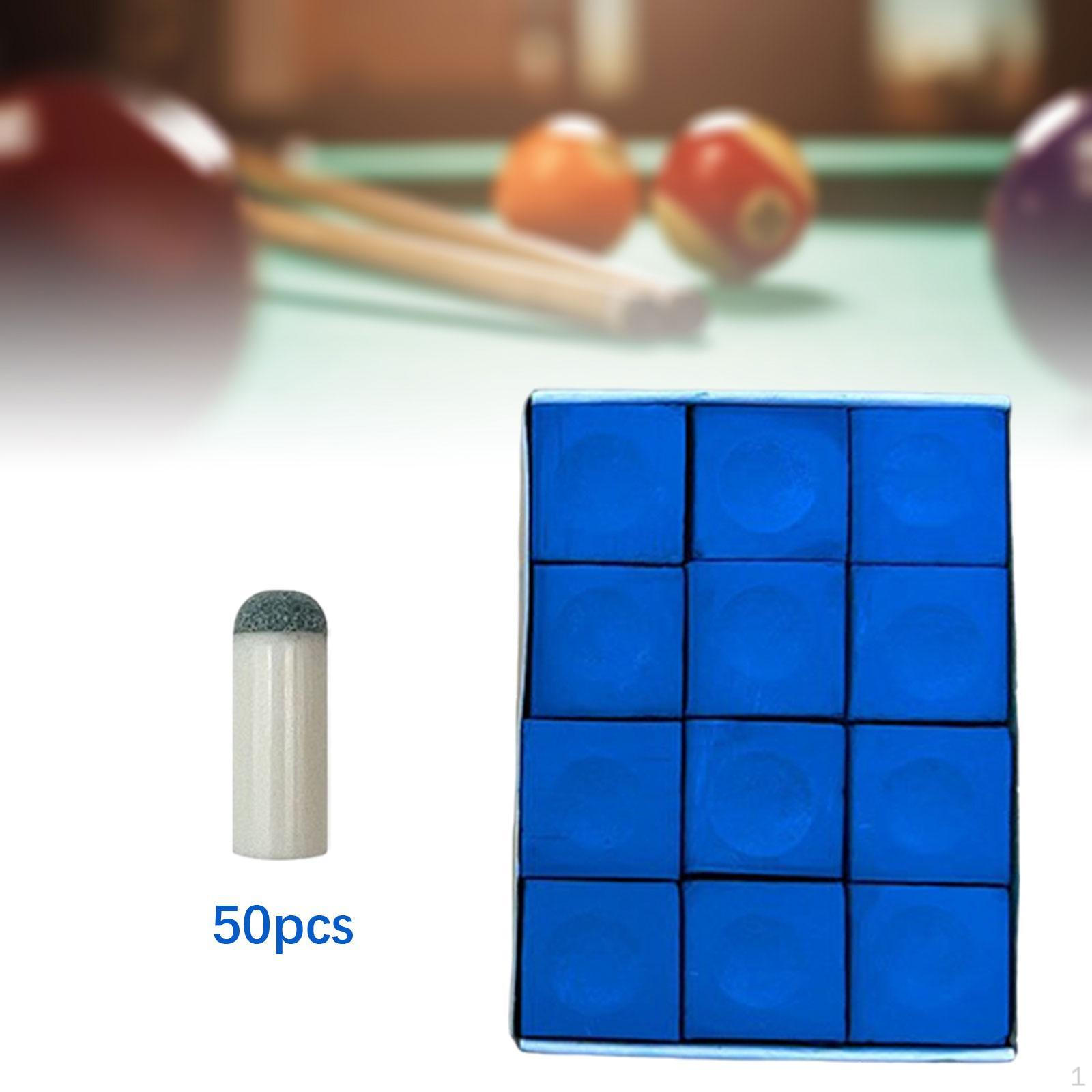 

Наконечники для бильярдного кия, 50 шт., легко устанавливается и ремонтируется мелом, наконечники D 9 mm