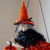 Multicolor Halloween Hanging Decoration Riding a Broomstick Witch Cartoon Pumpkin Ghost Drop Ornament Scene Dress Up