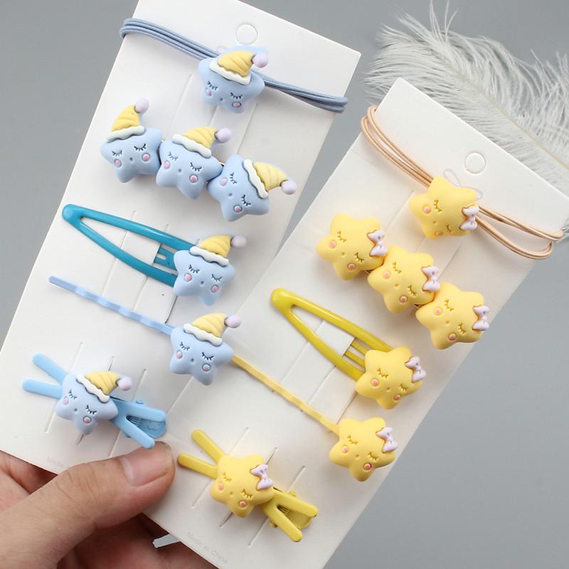 6pcs Chica Linda Estrella De Dibujos Animados Horquilla De 3 6pcs Chica Linda Estrella De Dibujos Animados Horquilla De 3
