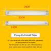 168LED 12V-80V Car Interior Light Auto Accessories Reading Lamp Strip Bar For BMW VW Tesla Caravans Trunk Caravan Camping RV