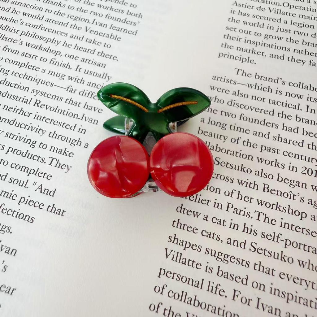 Summer Fruit Hair Clips: Cherry, Strawberry, Grape Claw Clips - Cute & Sweet Accessories