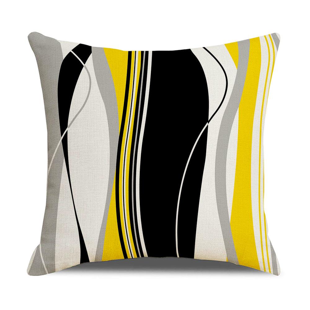 

Сучасна проста наволочка з льону в скандинавському стилі, наволочка для диванної подушки, товари для дому, наволочка контрастного кольору 45 * 45Cm (excluding pillow core)