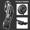 Vehicle-mounted Double-head Fan Multi-functional Electric Magnetic Fan 360° Cooling Fan  Car Rear