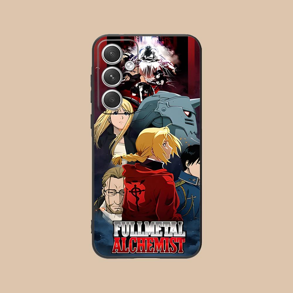 Custodia per Telefono Cellulare Fullmetal Alchemist per Samsung Galaxy S25 S24 S23 S22 S21 S20 Note20 Plus FE Ultra Stampa a Colori Cellulari