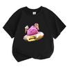 Sunny Bunnies Children's Cartoon T-Shirt Cotton Kids Tees Ice Cream Pattern Cute Boys Girls Tops O-Neck Short Sleeve Summer