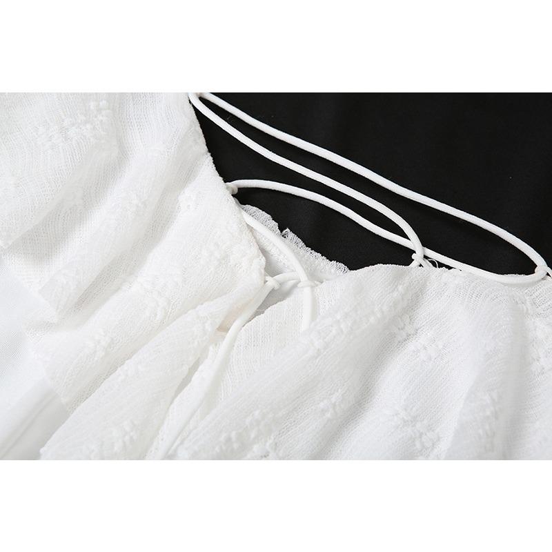 Women's Spice Girls Pure Personality Street Fashion Waist Irregular Long Sleeve Dress