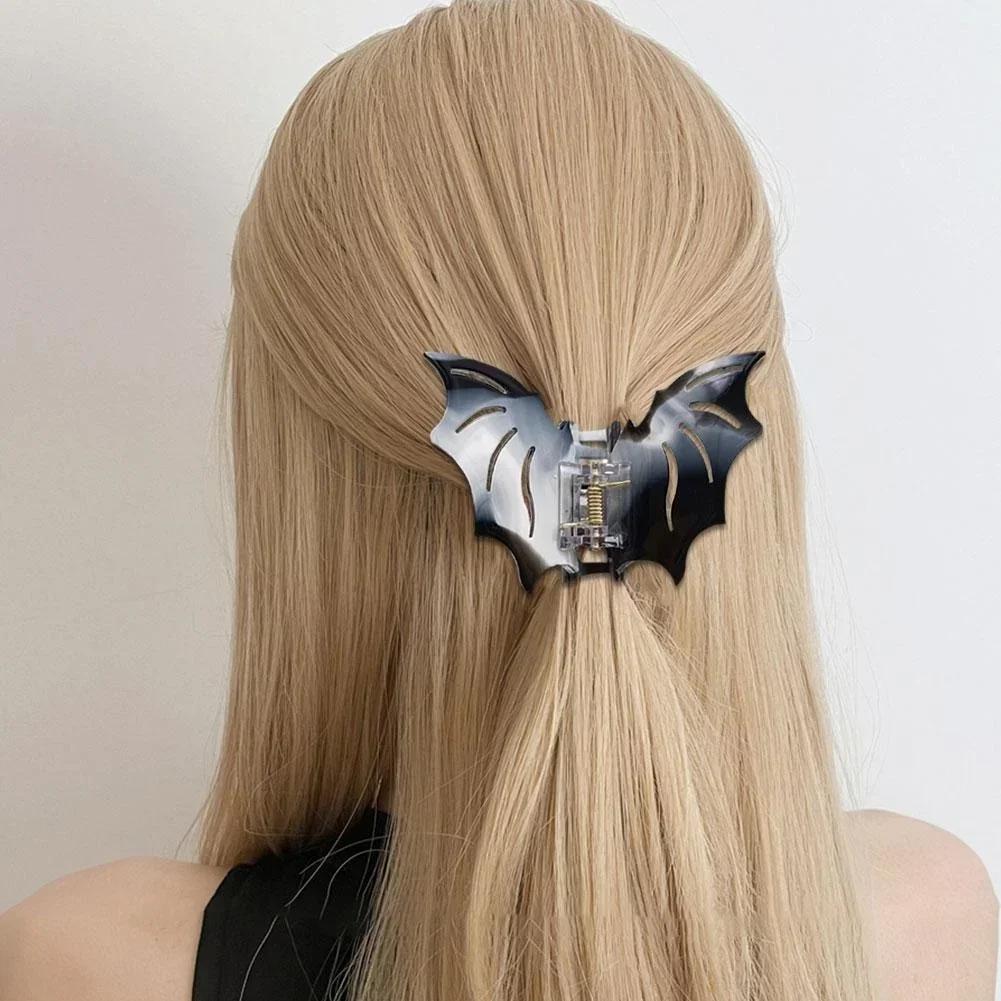 New Halloween Bat Hair Claw Clips for Women Girl Funny Hair Crab Shark Clip Butterfly Hairpin Lady Headdress Hair Accessories
