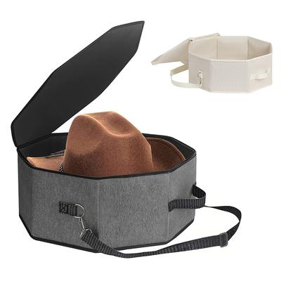Adjustable Shoulder Strap Hat Case Deformation-Resistant Hat Box Portable Hat Storage Bag With Adjustable For Men For Hats