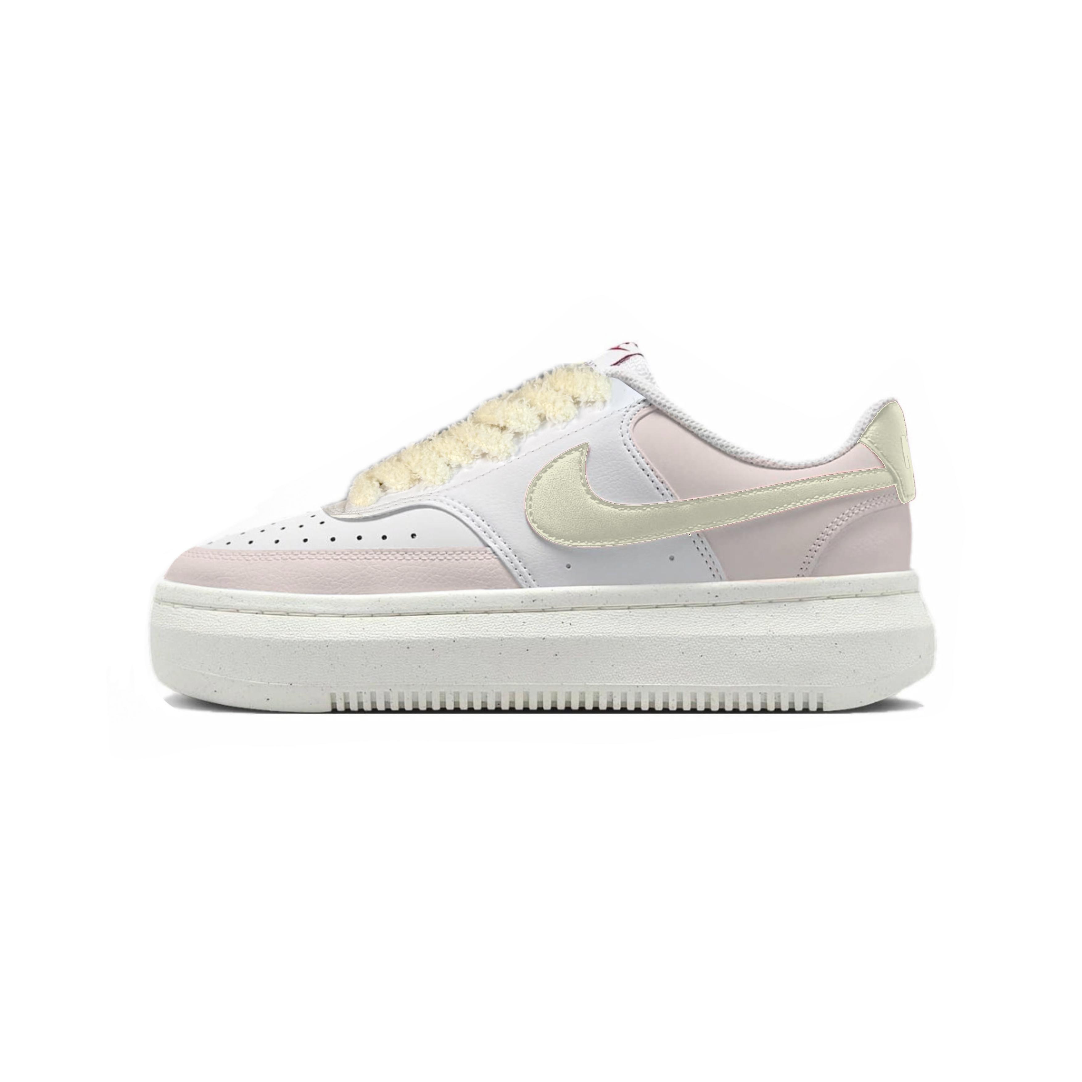 

Nike Court Vision Alta Low top Skateboard Shoes Women s Yellow Pink DZ5394-103(Team502-) 38