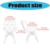 Polars Fleece Fabric Butterfly Chair Cover Stretch Solid Color Curveds Seat Cover Washable Dining Chairs Slipcover