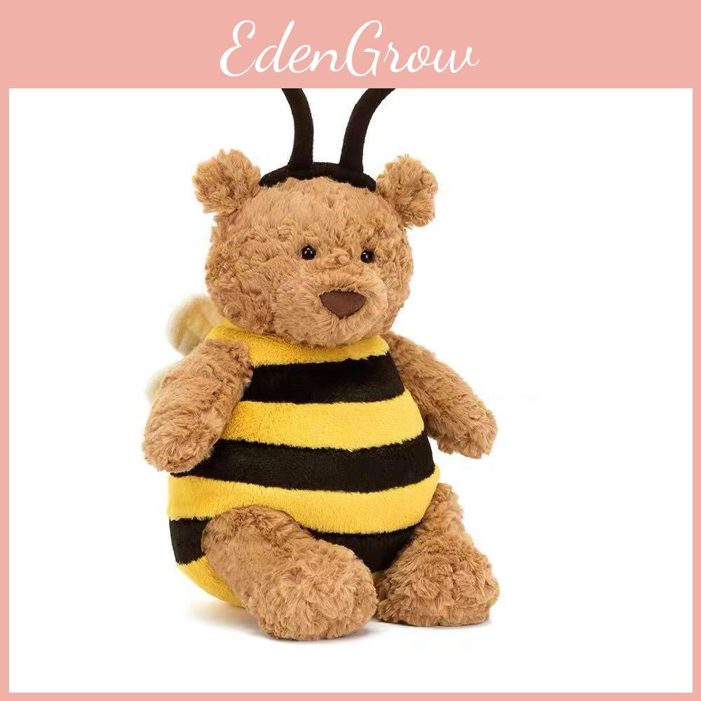 Bear Bee Plush Toy Cartoon Stuffed Doll Animal Bedroom Decoration Kids Gift