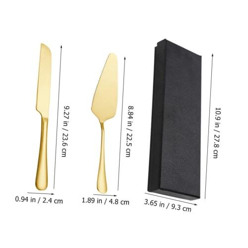 GRADENEVE 1 Set Cake Knife Set, Birthday Cake Knife, Cake Cutting Accessories for Wedding Cakes, Cake Scraper, Cake Cutting Supplies, Cake Spatula and