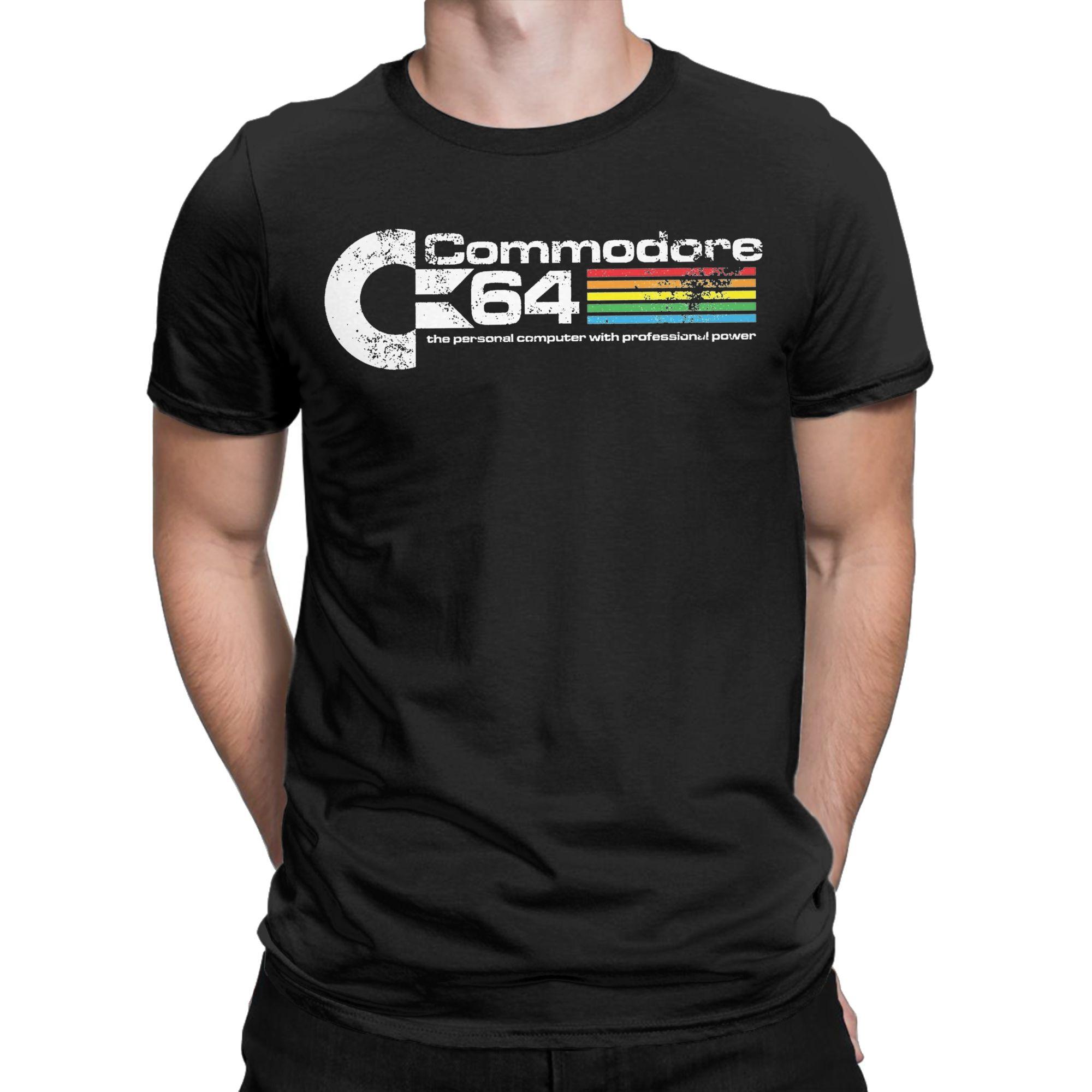 

Men Commodore 64 T Shirts Cotton Clothing Vintage Short Sleeve Crewneck Tees Gift Idea T-Shirt - Men s Summer Cotton Graphic... S