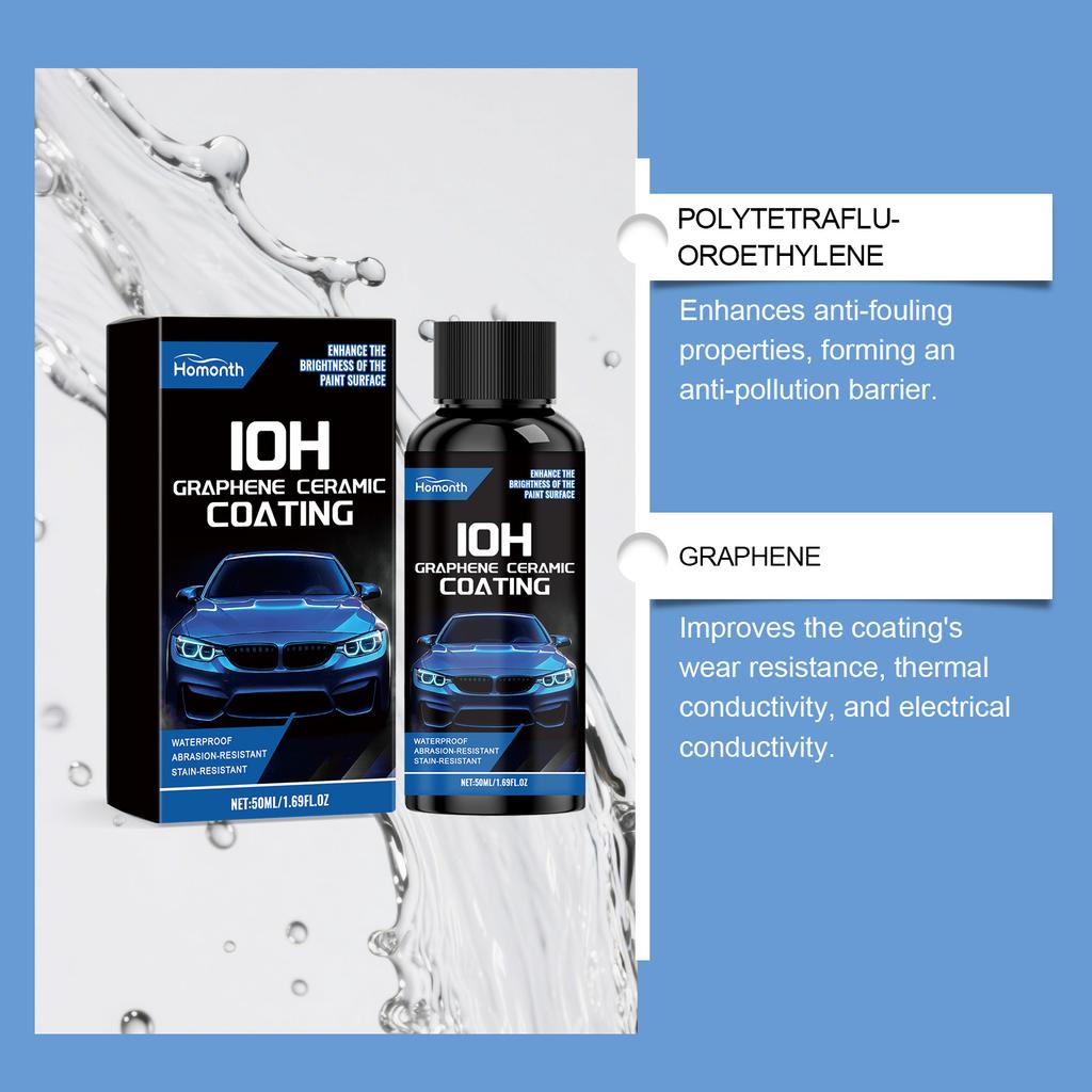 Car Ceramic Liquid Coating Spray Set Stain Removal Maintenance Paint Care Coating Nano Crystal Hydrophobic Layer Polishing Agent