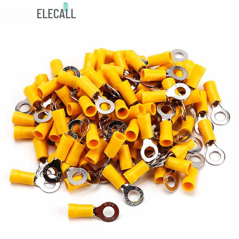 ELECALL RV2.5-4 Pre-Insulated O-Type Ring Terminal