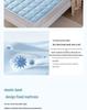 Silk Enjoy PCM Temperature-Controlled Double-Sided Mattress Topper, Machine Washable, 4 Seasons Use, Student Dorm Pad.