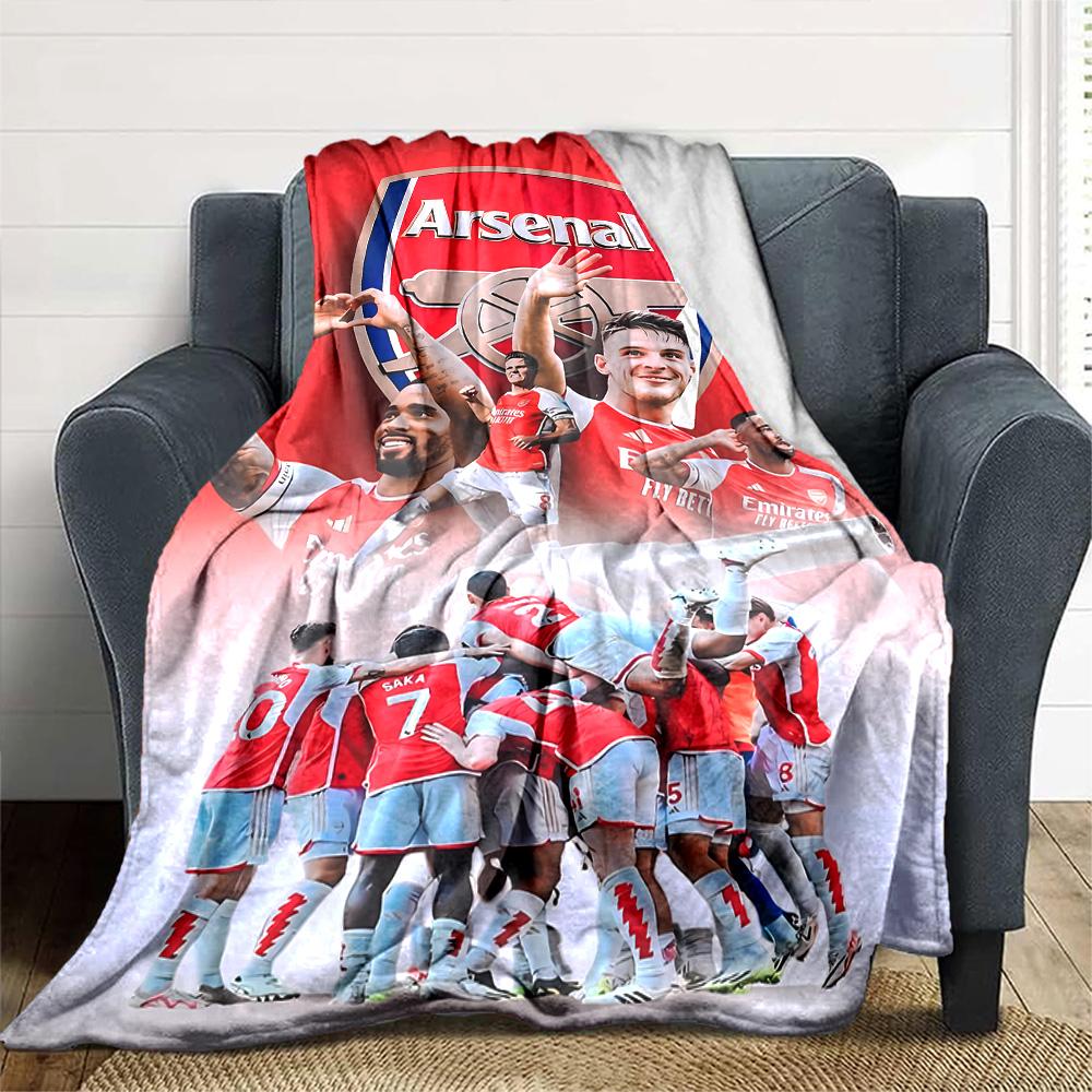 Arsenal Decke Weich Warm Gemütlich Geeignet für Sofa Bett Bettwäsche für Alle Jahreszeiten Wärmende Dekoration Ideales Geschenk für Freunde Familie Paare Picknick