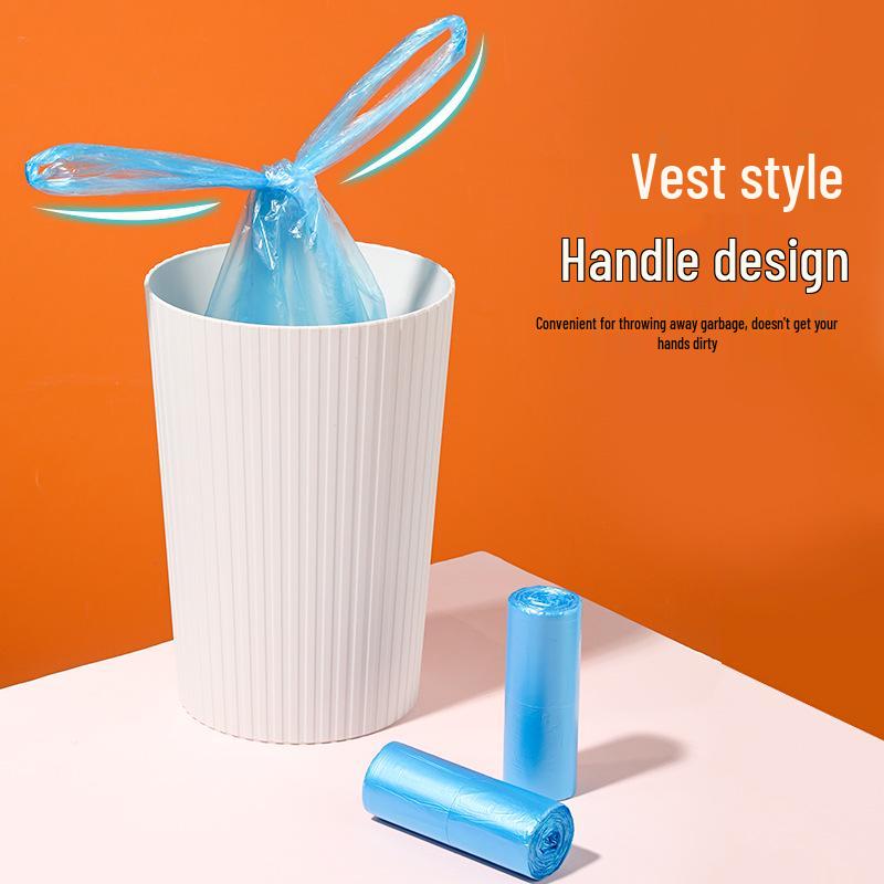 Japan KOMEKI Premium Double Roll Garbage Bags: Large Vest Bags (50 pcs) & Medium (60 pcs) - 2 Rolls