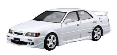Aoshima Bunka Kyozai The Tuned Car Series 47 TRD JZX100 Chaser 1998 Toyota Plastic Model Kit 1/24 No.
