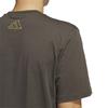 adidas Embroidered Logo Pattern Crew Neck T-Shirt Men Tops Dark-Olive-Green IC1874