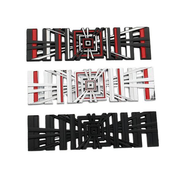 Auto 3D Metall Karomuster Logo Aufkleber für 3 S X Y Modell Auto Kofferraum Heckklappe Performance Abzeichen Aufkleber Zubehör