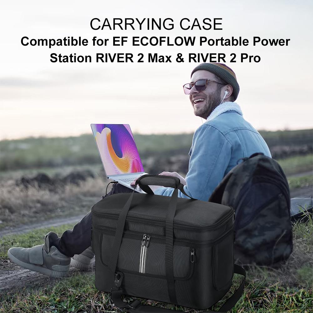 Carrying Case Portable Power Station Bag Waterproof Protective Case with Shoulder Strap Travel Storage Bag for DJI Power 1000