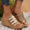 Fashion Plus Size 35-43 Shoes for Women Summer Fashion Wedge Slippers Platform Outdoor Beach Non-slip Sandalias De Mujer Women Sandals