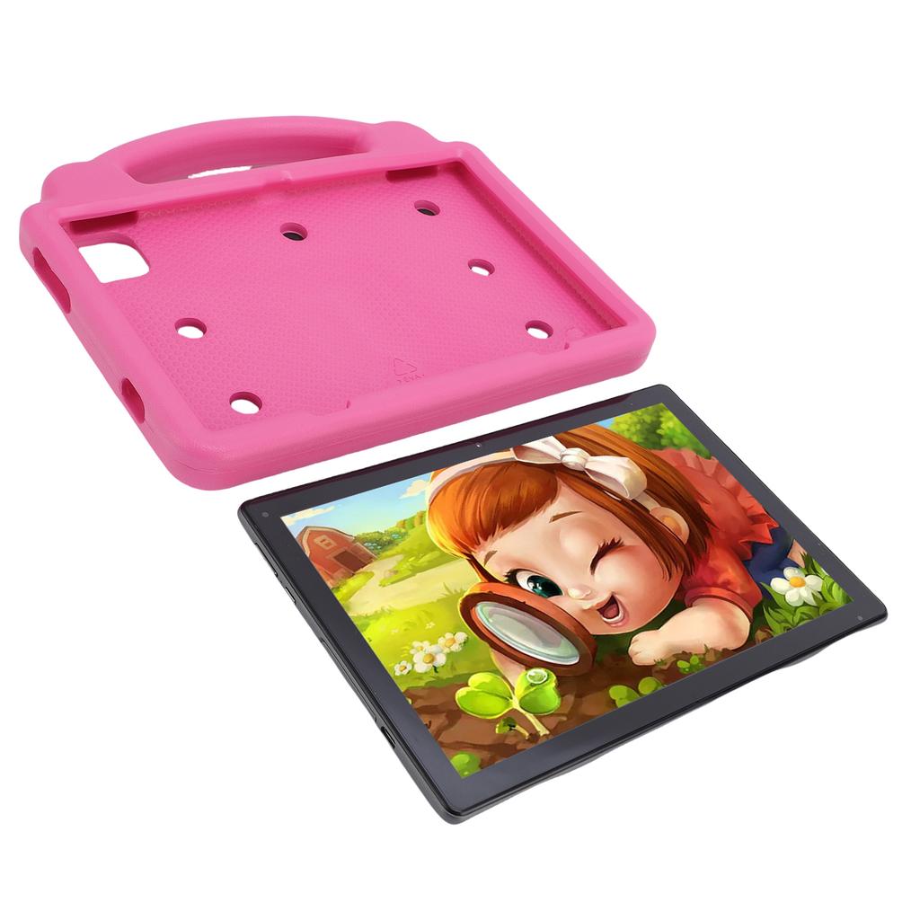 Kids Tablet 10.1 Inch 5G WiFi WiFi6 64GB Double Camera Toddler Learning Entertainment Tablet for Android 14 Roseate EU