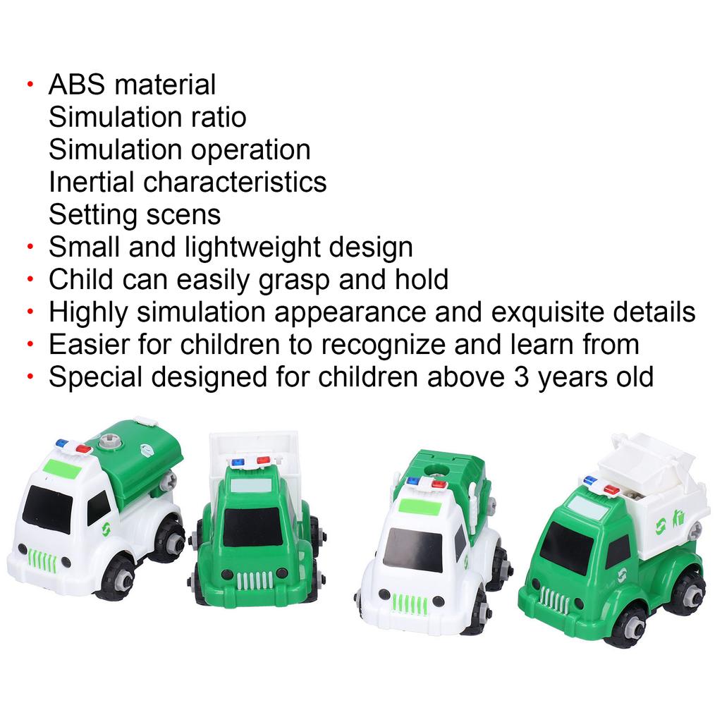 Nut Assembly Vehicle Model Toy Highly Simulation Children Kids Car Model Toy Set