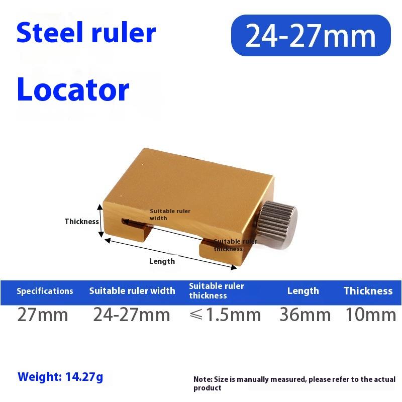 1/2Pcs Carpentry Steel Ruler Positioning Limit Block Measuring Marking Gauge Protable Accurate Positioning Woodworking Tools