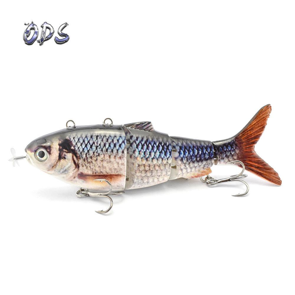 Rechargeable 130mm 42g Automatic Swimming Electronic Fish Lure Bait Smart Plastic Bait for Bottom Fishing