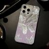 Feather Luster Phone Case for Samsung A53 A14 A33 A12 A32 S24 S23 Plus S20 S21 FE for iPhone 17 15 16 13 Pro 17 16 Pro Max Butterfly Bow Phone Case