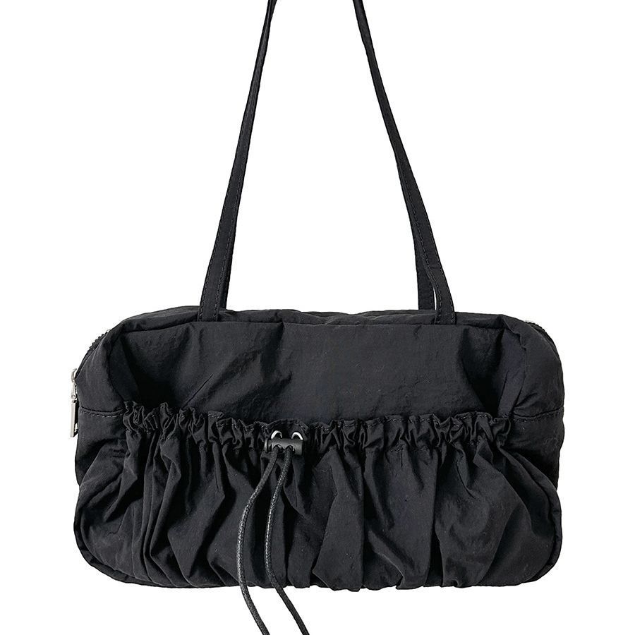 Wrinkled High-end Armpit Bag Commuting Tote Shoulder Bag Feminine Temperament Large Capacity Nylon Bag Female