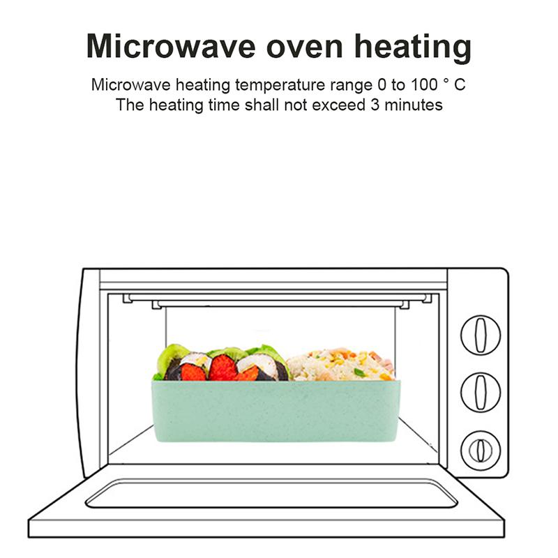 Cutie de prânz cu 3 straturi Linguriță Furculiță Veselă Set cutie Bento pentru depozitarea alimentelor Cuptor cu microunde