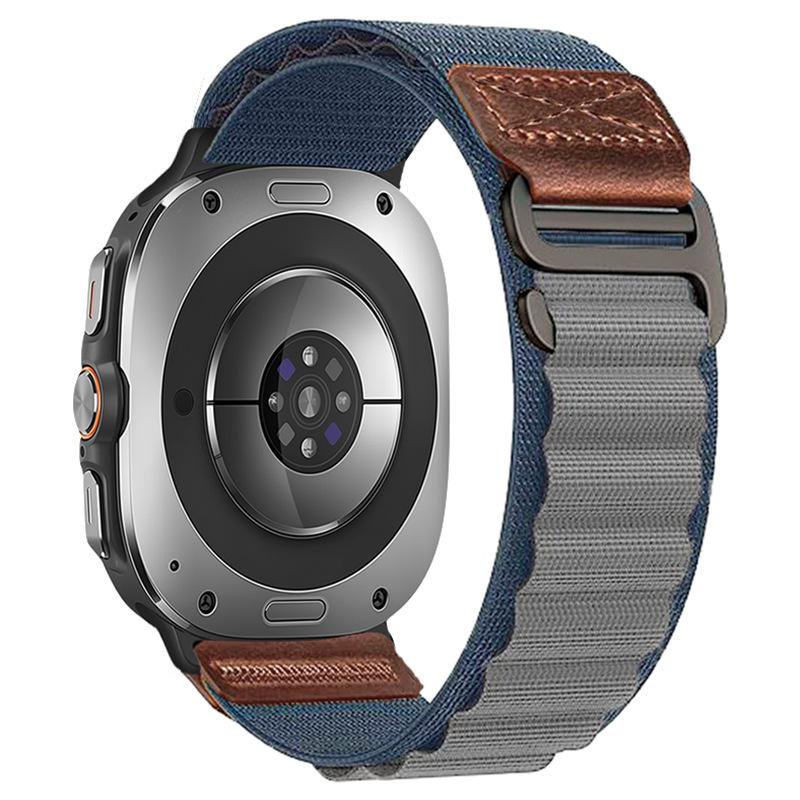 Leather Label High-Mountain Nylon Loop Strap for Samsung Watch8