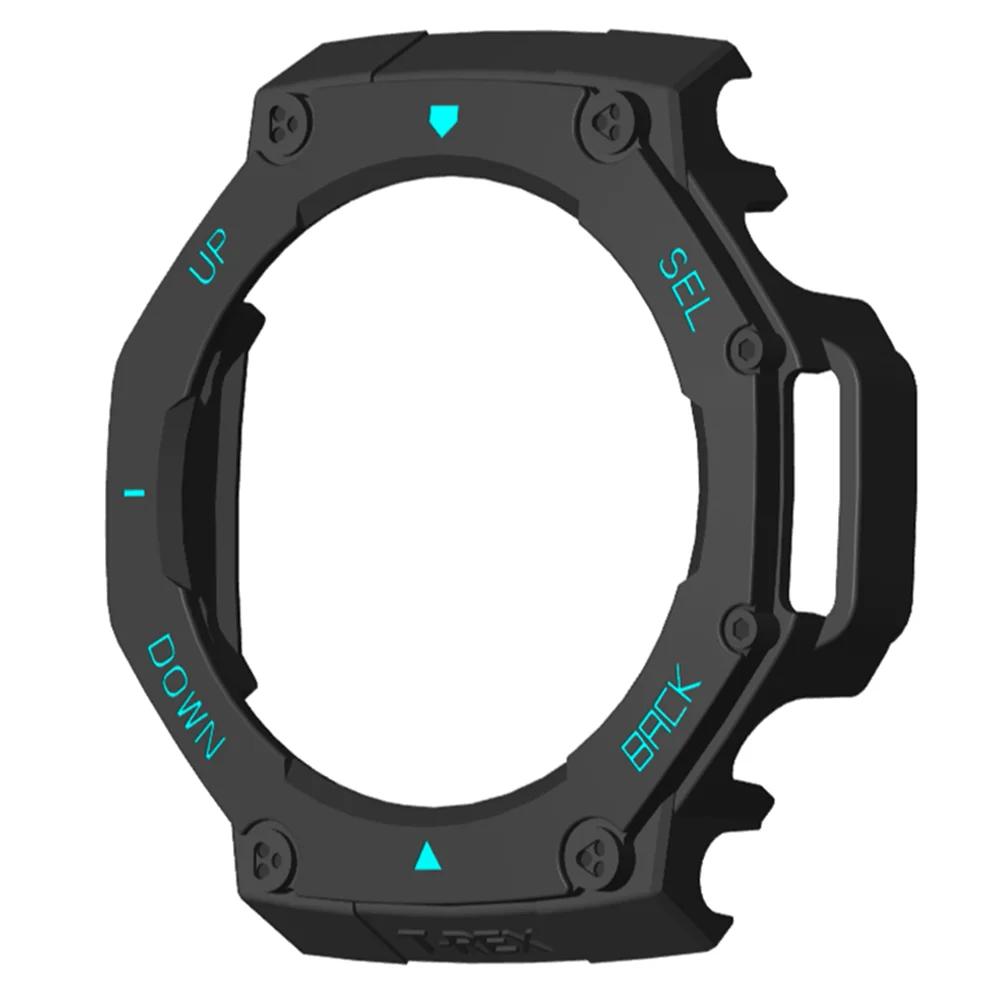 New PC Protective Case Anti-Scratch Bumper Cover Shell Smart Watch Accessories Protector Frame for Amazfit T-Rex 3