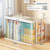 Large Clear PVC Storage Box with Flip Top Lid Window Multipurpose Transparent Organizer for Toys and Home Storage