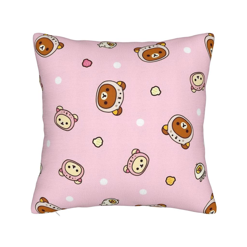 R-Rilakkumas Cartoon Pillow Cover Merch Printed Cushion Cover Decorations Pillow Case Cover Home Multiple Sizes