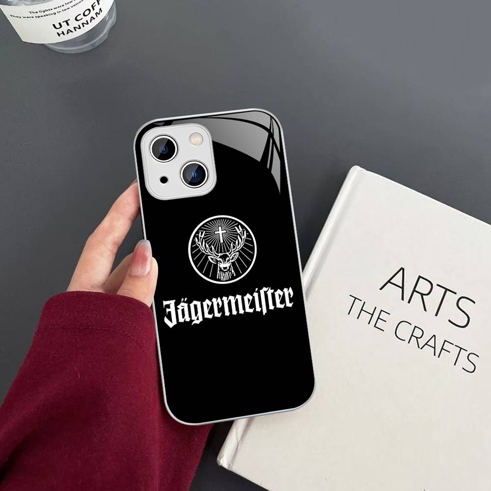 Heißer J-JaegermeisterS Für iPhone 14 13 12 Mini 11 Pro XS Max X XR 14 Plus Gehärtetes Glas Cover