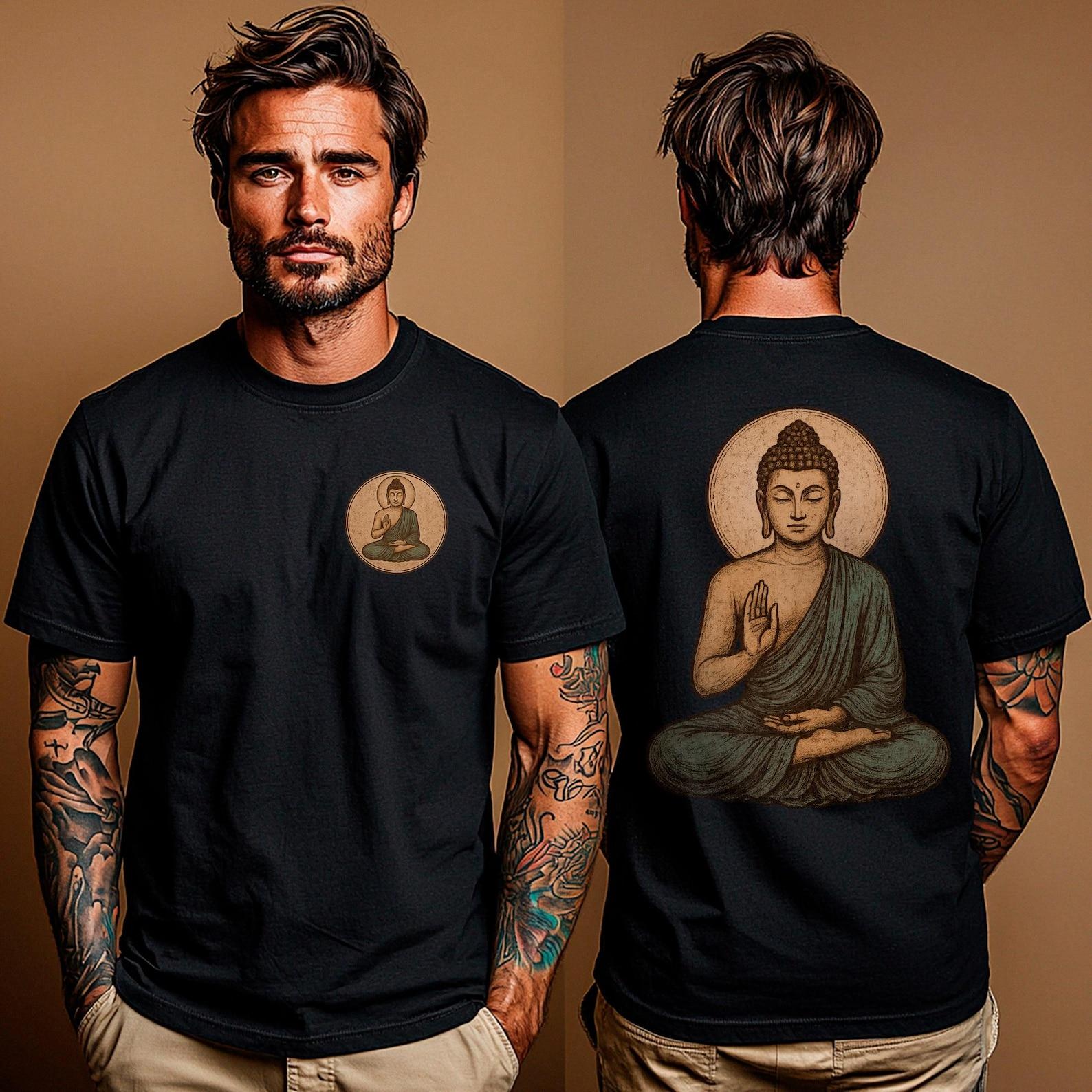 Buddha T-Shirt Spiritual Mindfulness Design | Zen Meditation Tee | Yoga Lifestyle Apparel | Gift for Buddhists, Yogis & Seekers of Peace 4XL