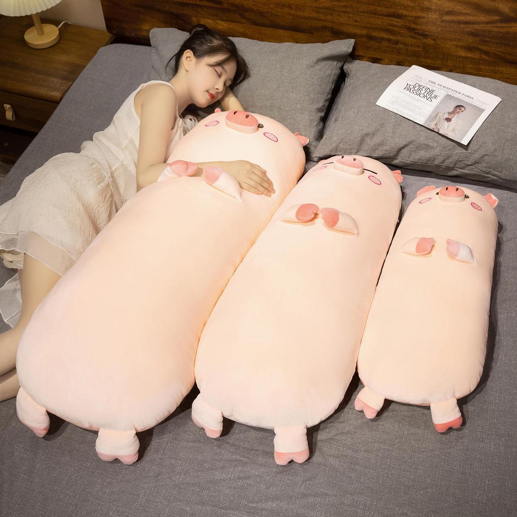Cartoon Cute Expression Pig Throw Pillow Plush Toy Doll Piglet Doll Girl Rag Doll Birthday Gift