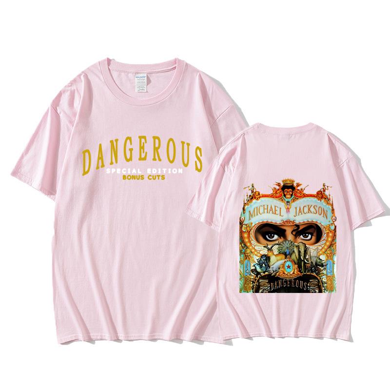 Michael Jackson Style Aldult  Quality 2025 Unisex Camisetas Aldult Vintage Fashion Graphic Printing Tees Comfortable Female/Male Tops