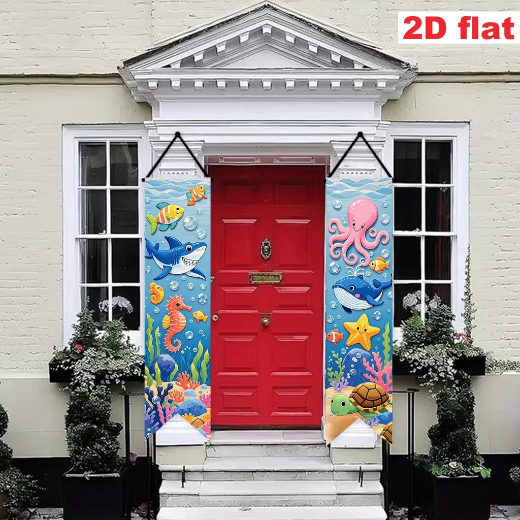 Underwater World Birthday Party Hanging Flags & Door Frame Banners