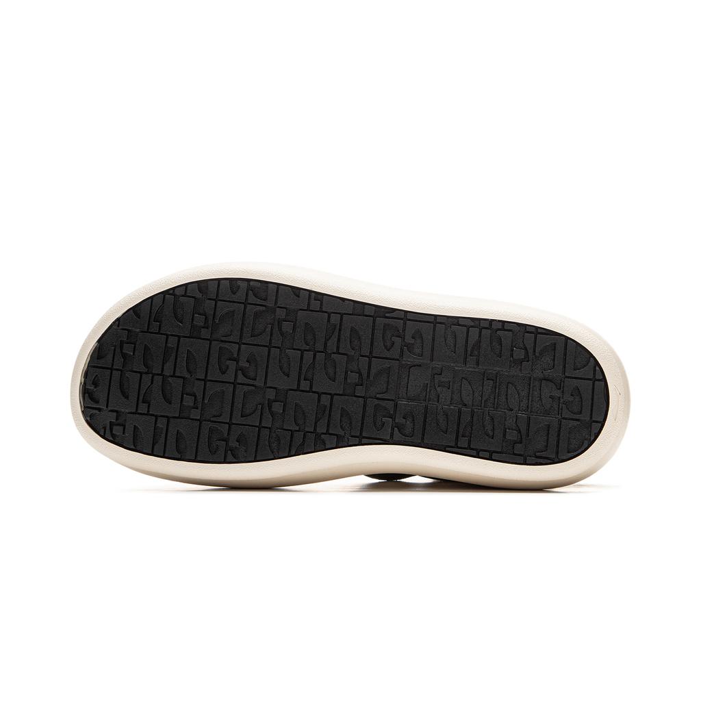 New LiNing Puff Platform Thermal Abrasion Resistant Low top Skateboard Shoes Women's Black White AZGU068-7