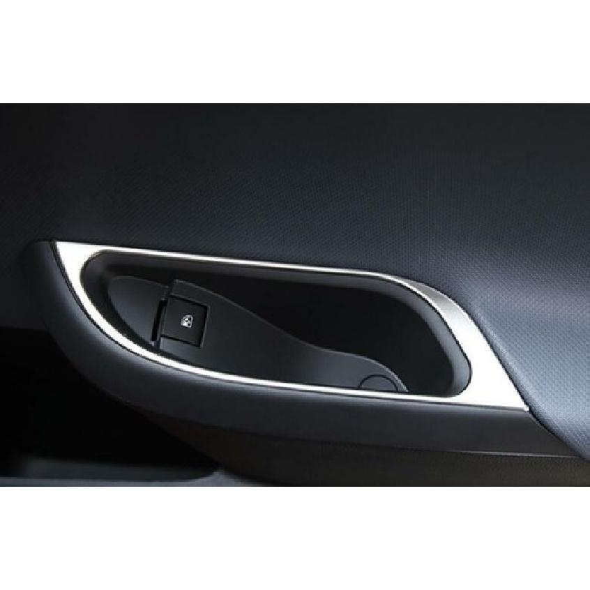 For Chevrolet Cruze 2016-19 Silver Steel Window Lift Panel Switch Frame Trim 4X