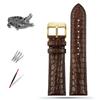 13-22mm High-end crocodile strap quick-release Cowhide base watchband ultra-thin soft unisex for Longines Rossini Cartier Omega