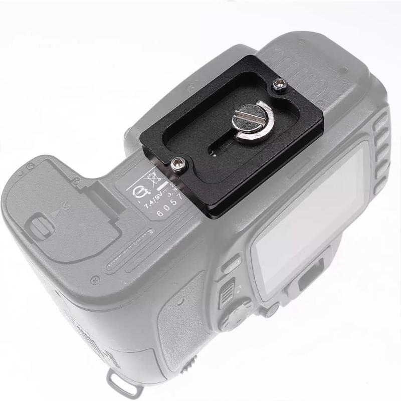 Aluminum Alloy Quick Release Plate for Arca Standard 50mm Tripods Ballhead Featuring AntiSlip Rubber Pad 1/4 Screw