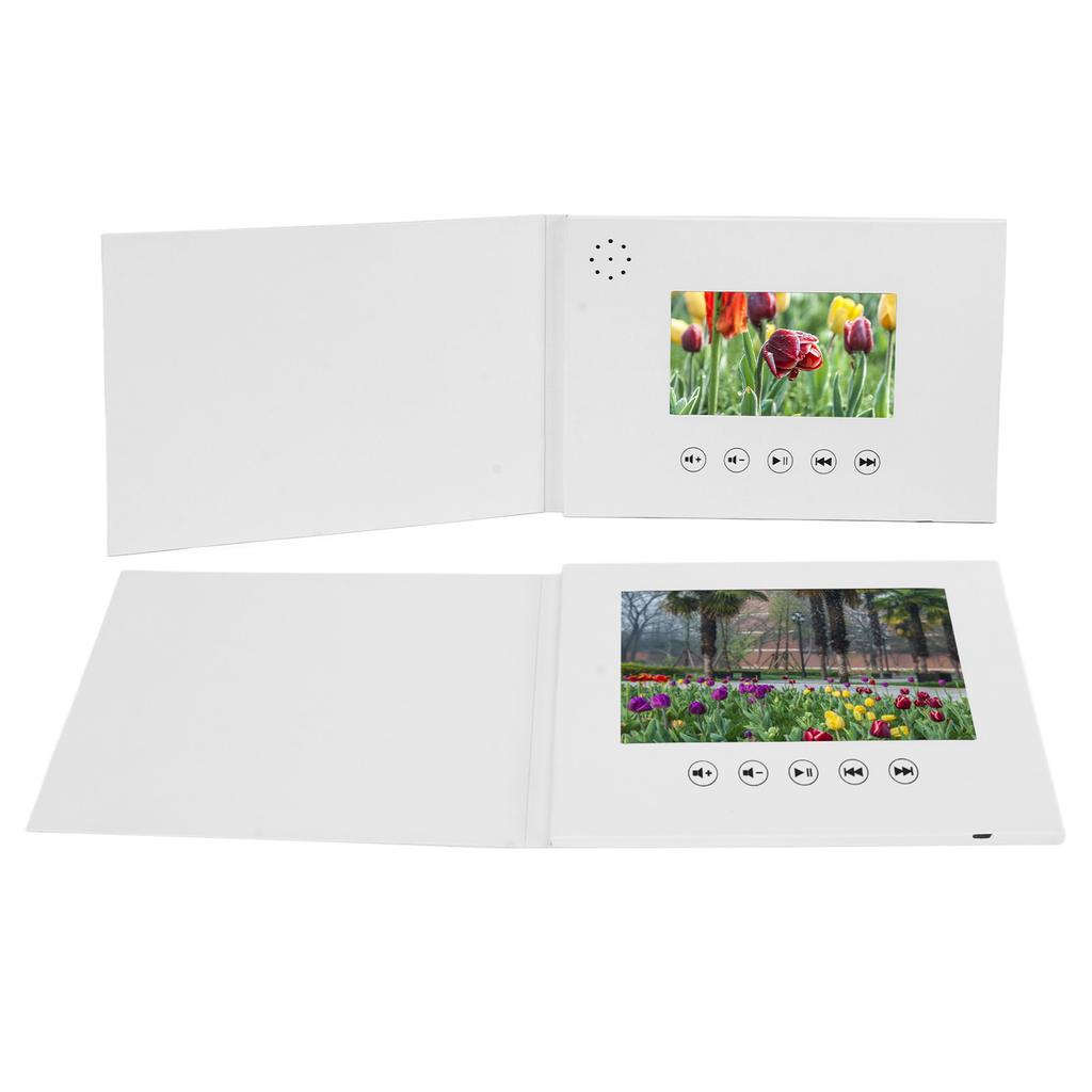 Biglietto d'Auguri Video Biglietto d'Auguri Video Brochure con Schermo LCD per Regalo di Compleanno Festa del Papà Festa della Mamma Natale